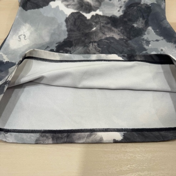 Lululemon Power Y Tank White Coal Tinted Canvas Super Women's 8 Workout Athletic - Picture 7 of 13